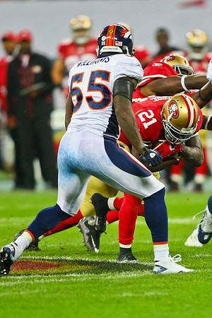 Denver Broncos vs. San Francisco 49ers im Wembley Stadion, London am 31. Oktober 2010