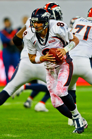 Denver Broncos vs. San Francisco 49ers im Wembley Stadion, London am 31. Oktober 2010