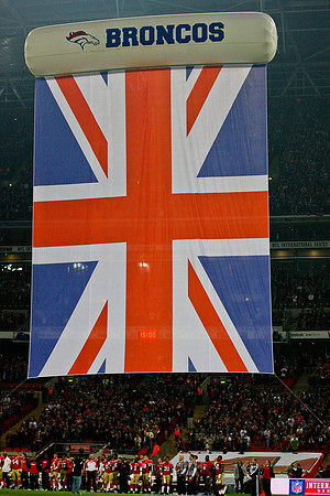 Pregame Show bei Denver Broncos vs. San Francisco 49ers im Wembley Stadion, London am 31. Oktober 2010