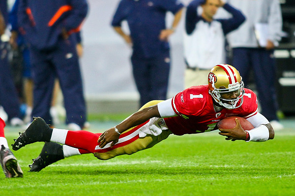 Denver Broncos vs. San Francisco 49ers im Wembley Stadion, London am 31. Oktober 2010
